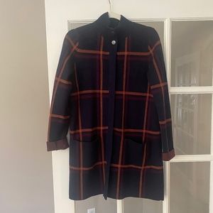 Magaschoni plaid sweater jacket